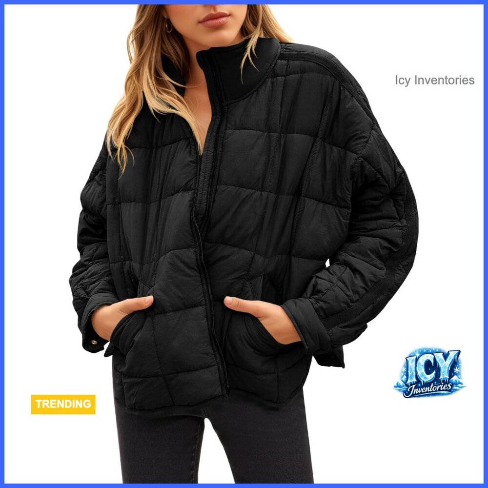 Oversized Lightweight Down Coat Packable Puffer J… - image 1